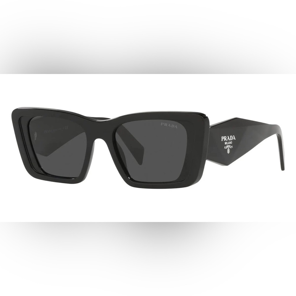 Prada Glossy Black Square Sunglasses